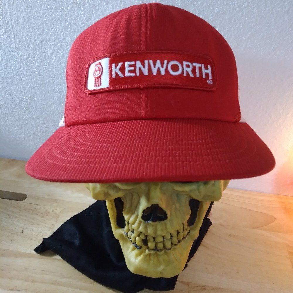 Vintage Kenworth Trucking Patch Snap Back Trucker Hat